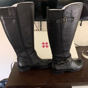 Naturalizer Tall Wide Calf Boot with Buckle detail